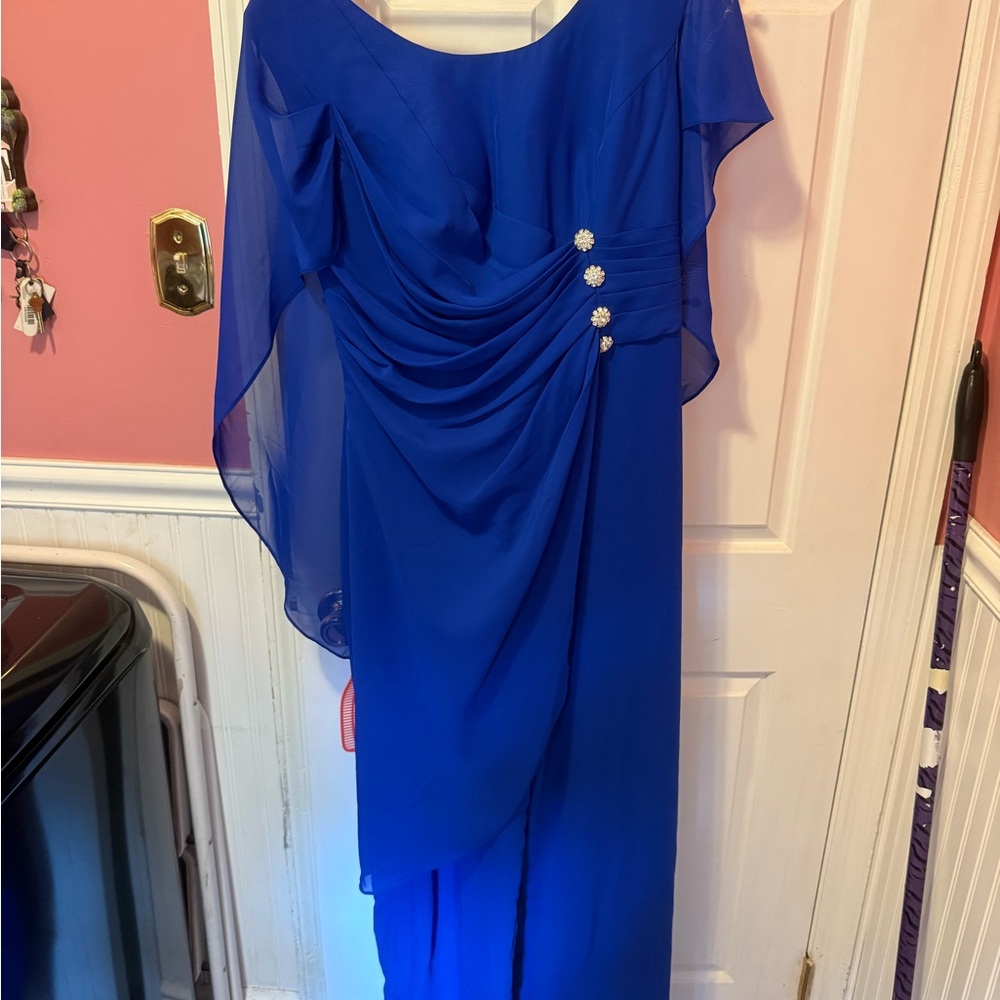 Elegant Blue Evening Dress